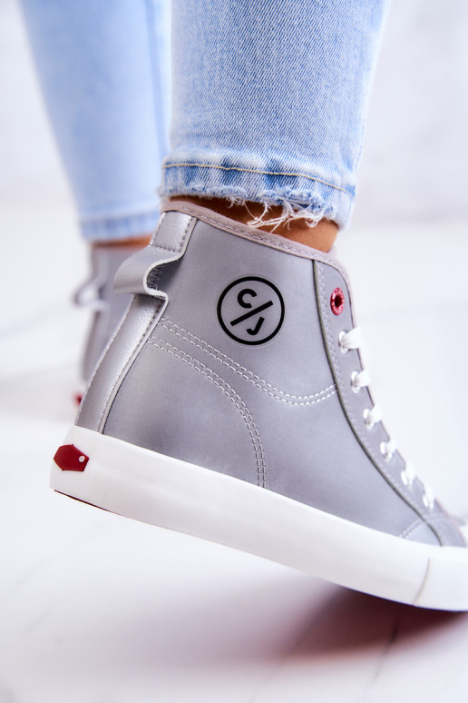 Women's High Sneakers Cross Jeans JJ2R4057C Grey Women's High Sneakers Cross Jeans JJ2R4057C Grey