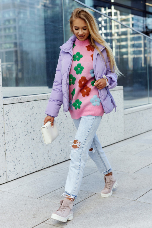 Suede Trapper Boots Tiered Light purple Dalles Suede Trapper Boots Tiered Light purple Dalles