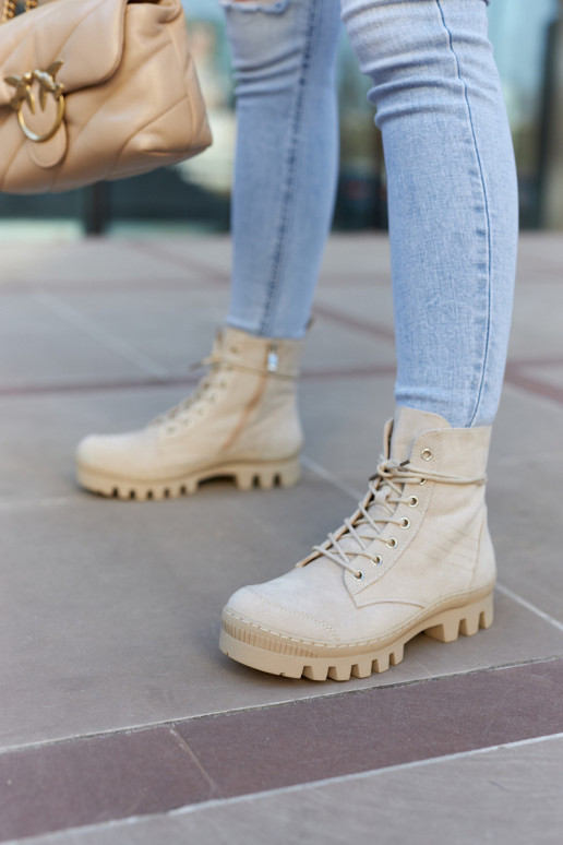 Suede Trappers With Stitching Light Grey Layden Suede Trappers With Stitching Light Grey Layden