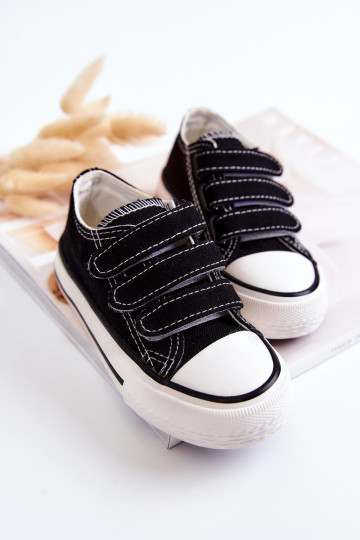 Children's Sneakers With Velcro Black Bernie 2