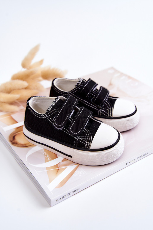 Children's Sneakers With Velcro Black Bernie Children's Sneakers With Velcro Black Bernie