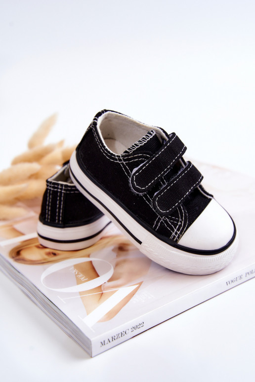 Children's Sneakers With Velcro Black Bernie Children's Sneakers With Velcro Black Bernie