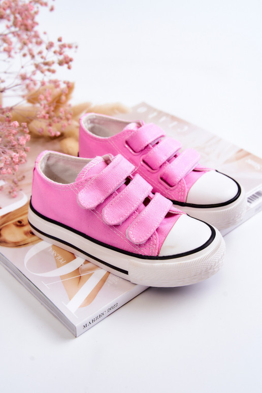 Children's Sneakers With Velcro Pink Bernie Children's Sneakers With Velcro Pink Bernie