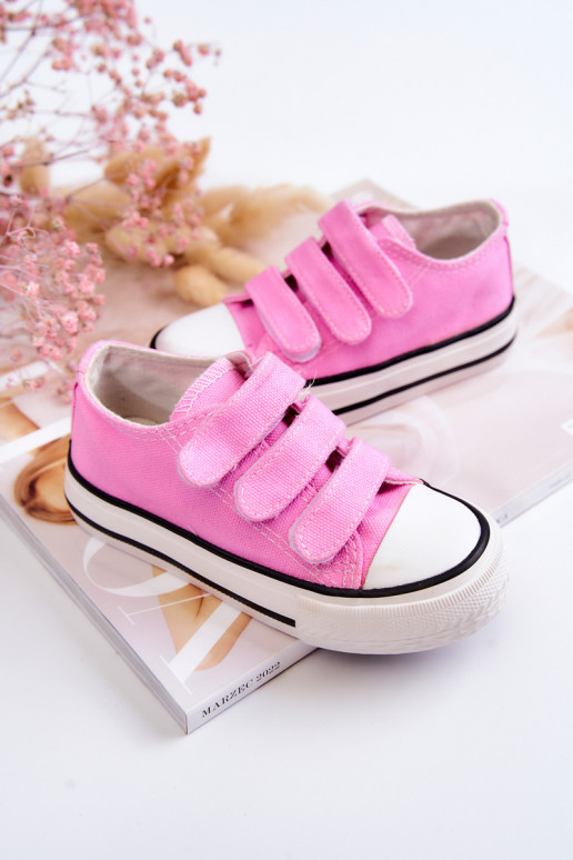 Children's Sneakers With Velcro Pink Bernie Children's Sneakers With Velcro Pink Bernie