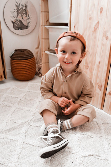 Children's High Sneakers Khaki Filemon 2