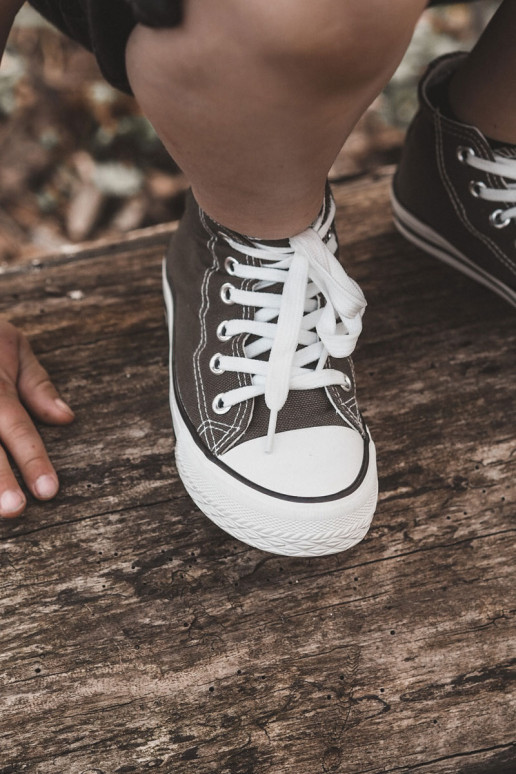 Children's High Sneakers Khaki Filemon