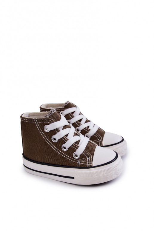 Children's High Sneakers Khaki Filemon
