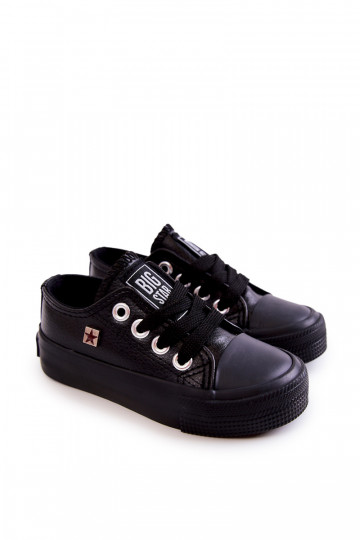 Children's Leather Sneakers BIG STAR JJ374311 Black 2