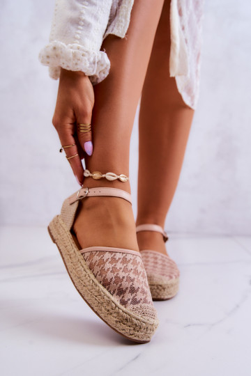 Women's Espadrilles With Buckle Nude Charlene 2