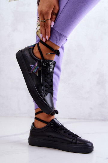 Leather Sneakers Star Big Star JJ274243 Black 2