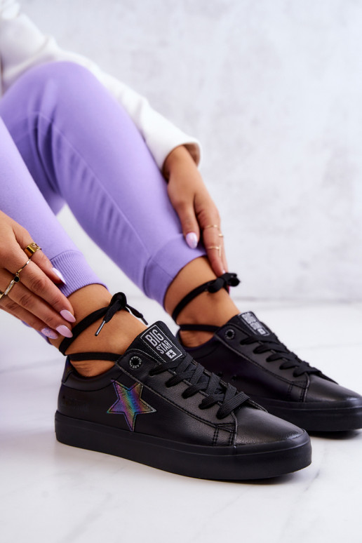 Leather Sneakers Star Big Star JJ274243 Black