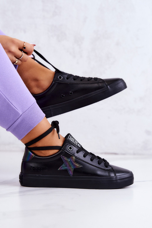 Leather Sneakers Star Big Star JJ274243 Black