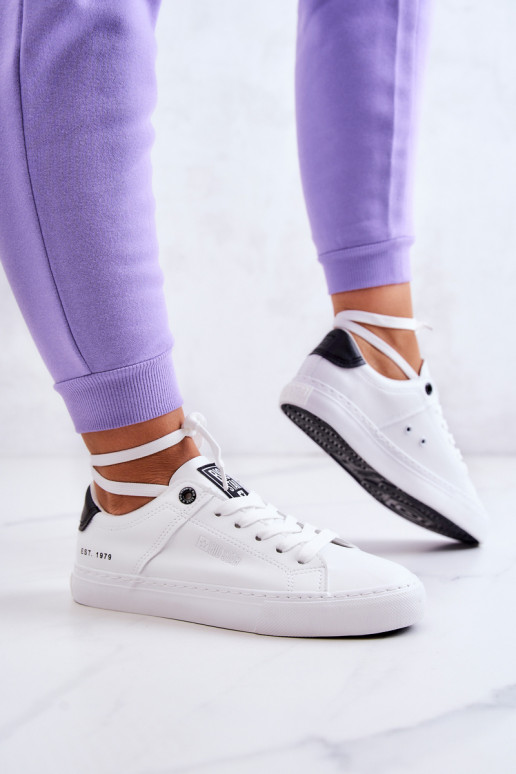 Leather Sneakers Big Star JJ274211 White and Black