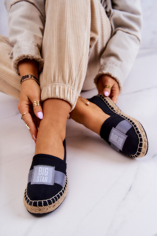 Women's Slip-On Espadrilles Big Star JJ274963 Black Women's Slip-On Espadrilles Big Star JJ274963 Black