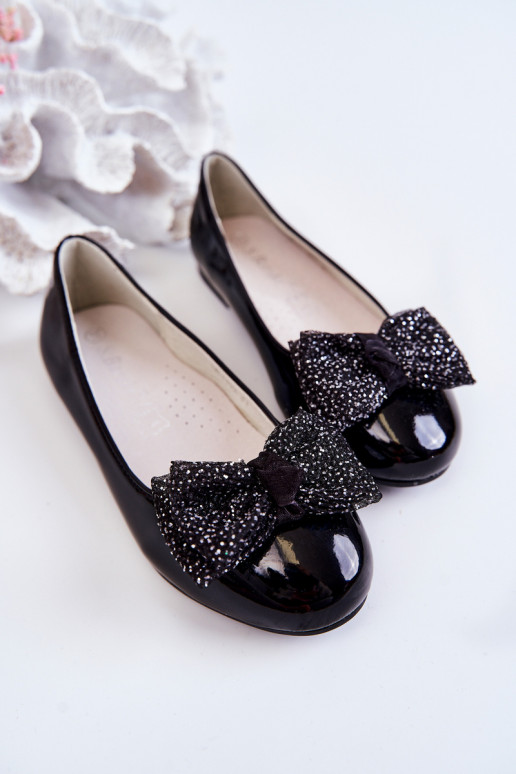 D tsk lakovan baler nky s mašl Black Zolly D tsk lakovan baler nky s mašl Black Zolly