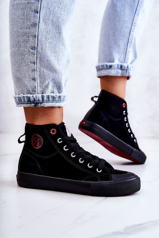 Women's High Sneakers Cross Jeans JJ2R4055C Black Women's High Sneakers Cross Jeans JJ2R4055C Black