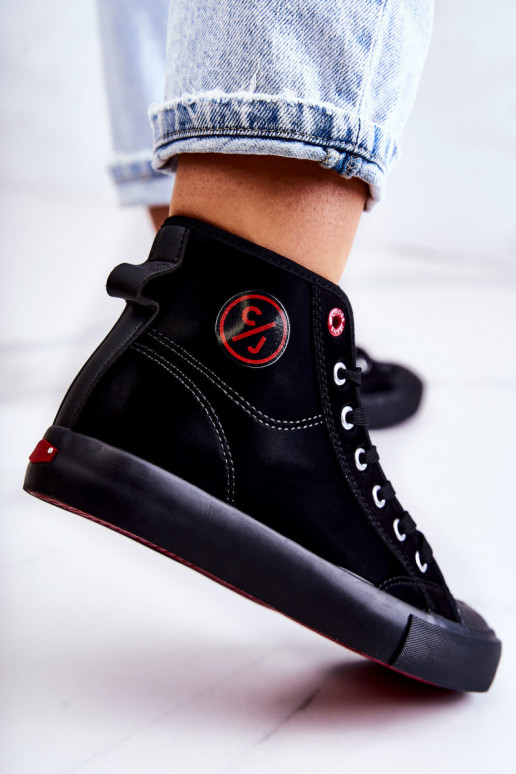 Women's High Sneakers Cross Jeans JJ2R4055C Black Women's High Sneakers Cross Jeans JJ2R4055C Black