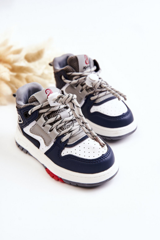 Children's High Sport Shoes Navy Blue Bruce Children's High Sport Shoes Navy Blue Bruce