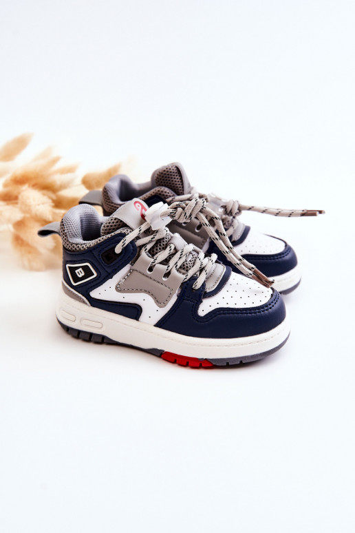 Children's High Sport Shoes Navy Blue Bruce Children's High Sport Shoes Navy Blue Bruce