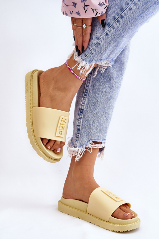 Women's Slippers Big Star JJ274A305 Yellow