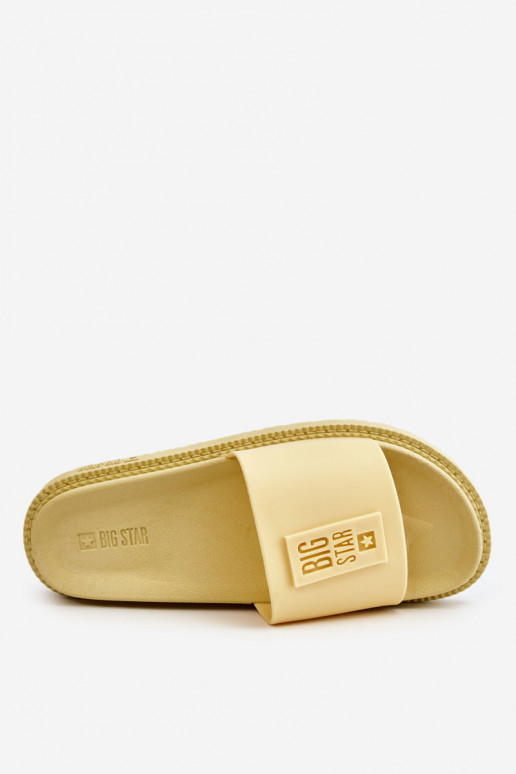 Women's Slippers Big Star JJ274A305 Yellow
