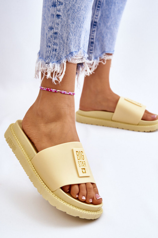 Women's Slippers Big Star JJ274A305 Yellow