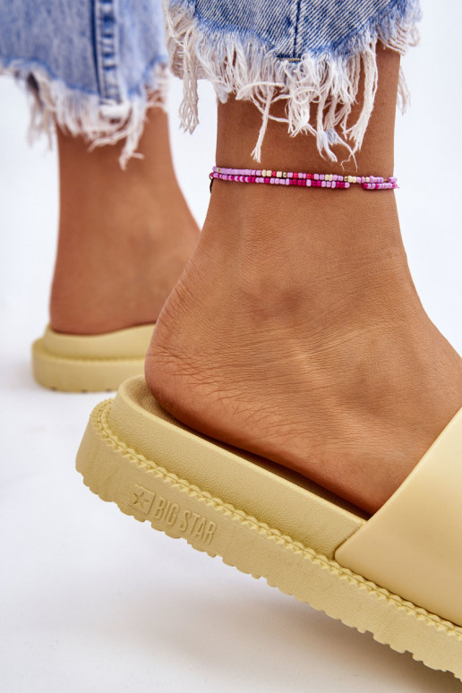 Women's Slippers Big Star JJ274A305 Yellow