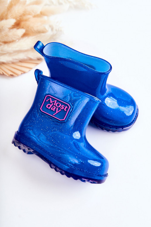 Children's Brocade Galoshes Navy Rain Children's Brocade Galoshes Navy Rain