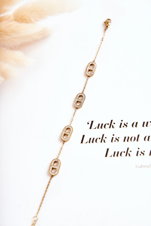 Bracelet On A Thick Chain Gold Bracelet On A Thick Chain Gold