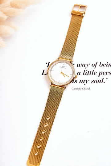 Women's Analog Watch Giorgio & Dario With Cubic Zirconia Gold 2