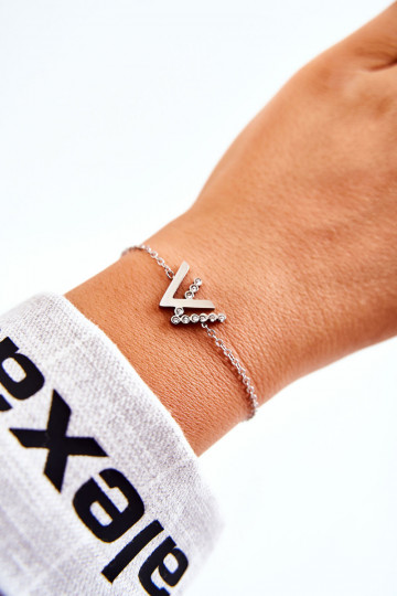 Chain Bracelet With Cubic Zirconia Silver 2