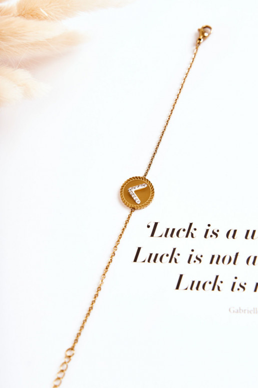 Women's Celebrity Bracelet With Ornament And Cubic Zirconia Gold Women's Celebrity Bracelet With Ornament And Cubic Zirconia Gold