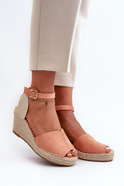 Comfortable Women's Sandals On Wedge Light pink Dellia Comfortable Women's Sandals On Wedge Light pink Dellia