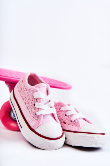 Children's Sneakers With Lace White Roly-Poly 2
