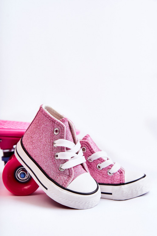 Children's High Sneakers Pink Catrina Children's High Sneakers Pink Catrina