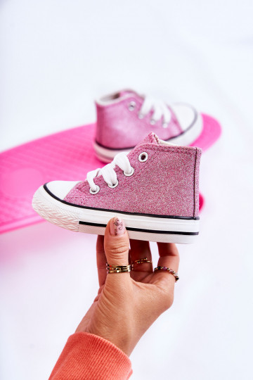 Children's High Sneakers Pink Catrina 2