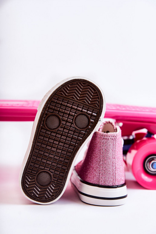 Children's High Sneakers Pink Catrina Children's High Sneakers Pink Catrina