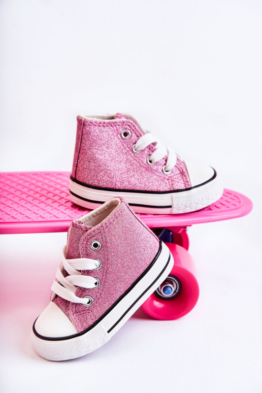 Children's High Sneakers Pink Catrina Children's High Sneakers Pink Catrina