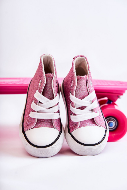 Children's High Sneakers Pink Catrina Children's High Sneakers Pink Catrina