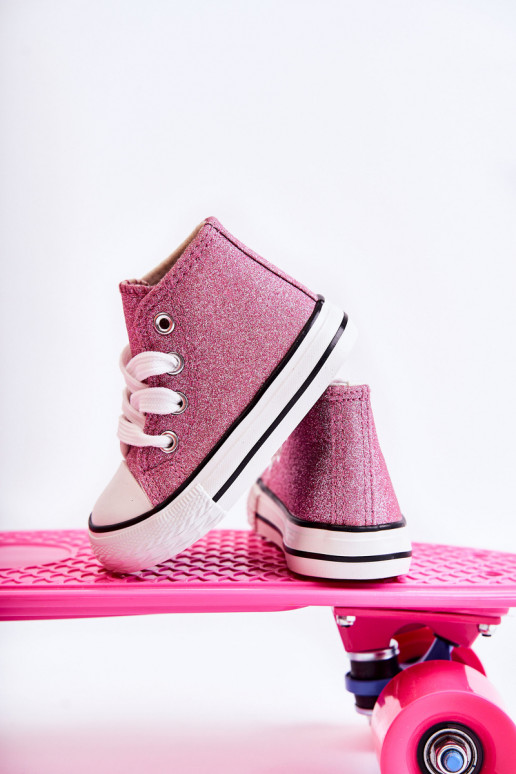 Children's High Sneakers Pink Catrina Children's High Sneakers Pink Catrina