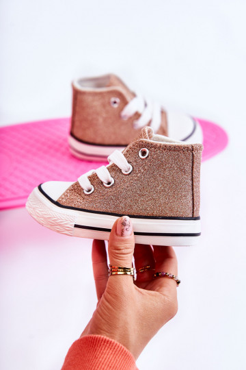 Children's High Sneakers Rose Gold Catrina 2
