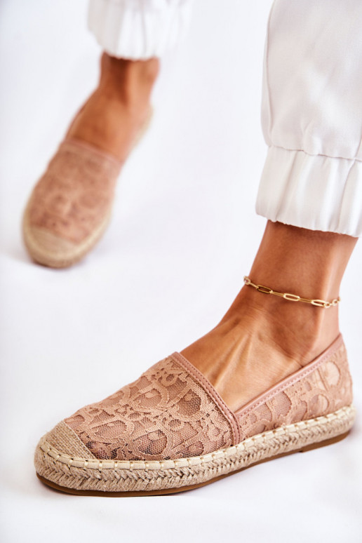 Classic Women's Espadrilles Openwork Nude Catris Classic Women's Espadrilles Openwork Nude Catris