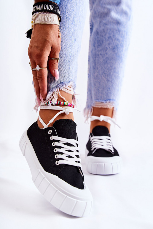 Women's Sneakers On The Platform Black Comes Women's Sneakers On The Platform Black Comes