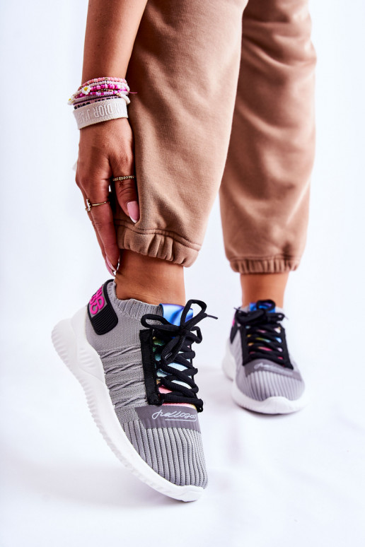 Women's Sport Shoes Slip-on Grey Klayra Women's Sport Shoes Slip-on Grey Klayra