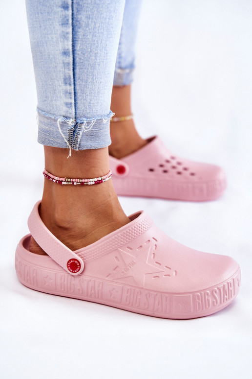 Women's Light Slippers Kroks Big Star II275008 Pink Women's Light Slippers Kroks Big Star II275008 Pink