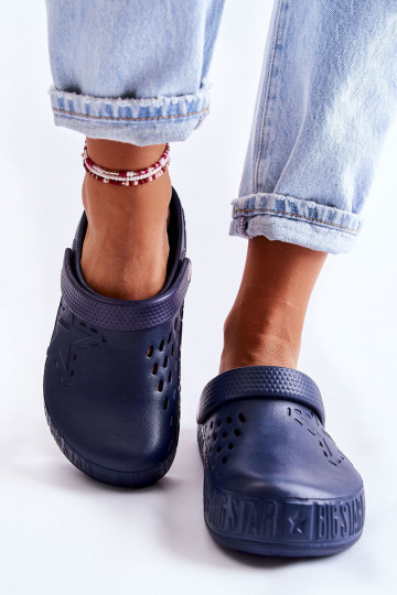 Women's Light Slippers Kroks Big Star II275002 Navy 2