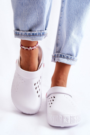 Women's Light Slippers Kroks Big Star II275003 White 2