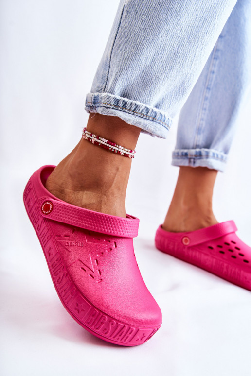 Women's Light Slippers Kroks Big Star II275007 Fuchsia Women's Light Slippers Kroks Big Star II275007 Fuchsia