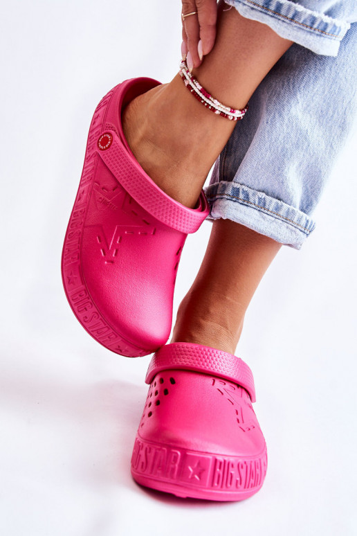 Women's Light Slippers Kroks Big Star II275007 Fuchsia Women's Light Slippers Kroks Big Star II275007 Fuchsia