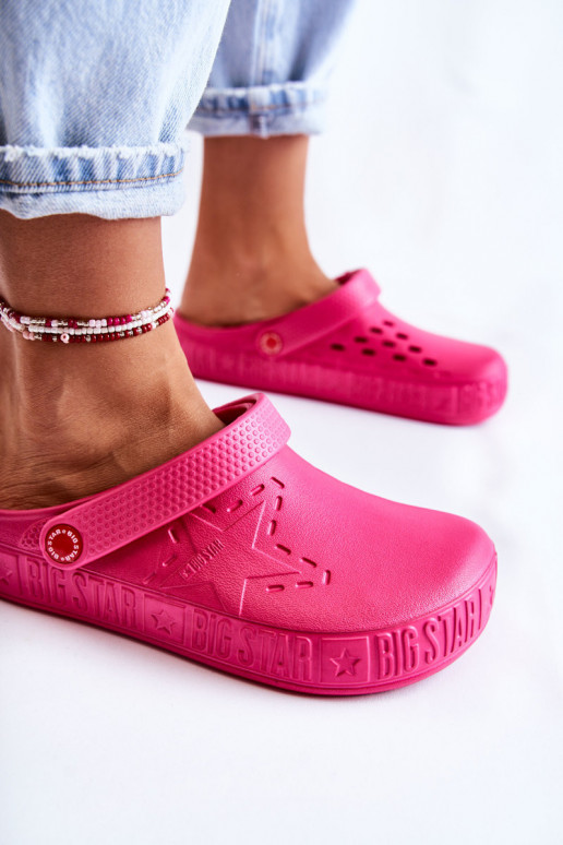 Women's Light Slippers Kroks Big Star II275007 Fuchsia Women's Light Slippers Kroks Big Star II275007 Fuchsia